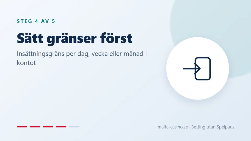 Sätt en insättningsgräns
