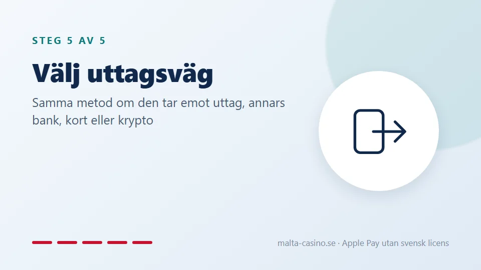 Välj uttagsväg