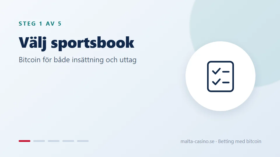 Välj en sportsbook med BTC åt båda hållen