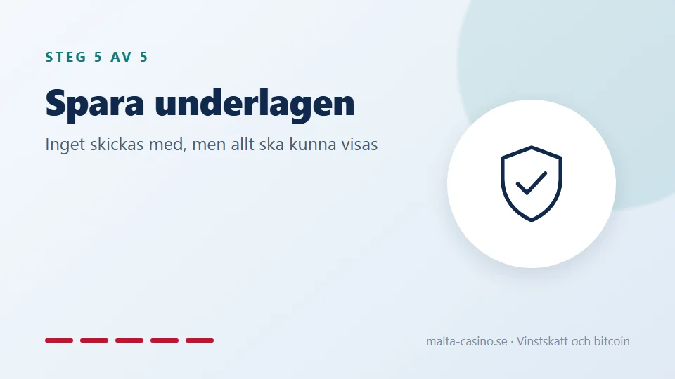 Spara underlagen