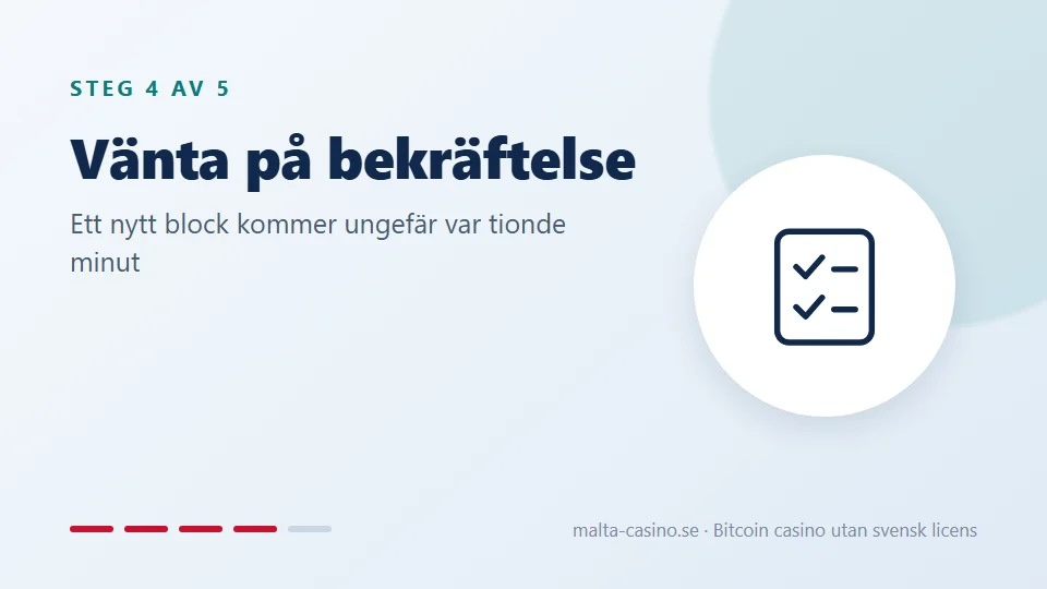 Vänta på bekräftelsen
