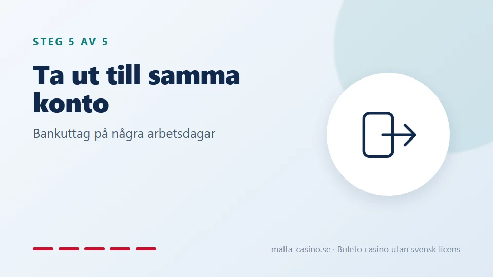 Ta ut till samma bankkonto