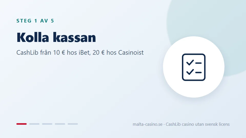 Kontrollera att kassan tar CashLib