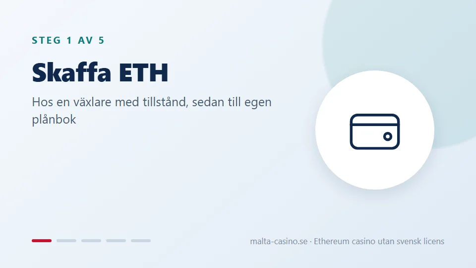 Skaffa ETH hos en växlare med tillstånd