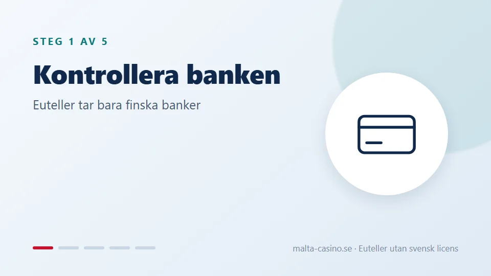 Kontrollera vilken bank du har