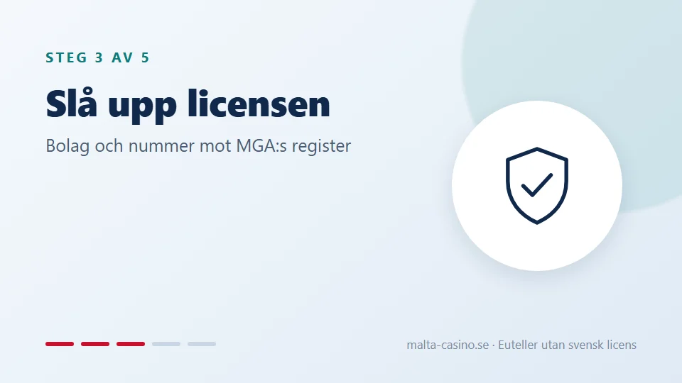 Slå upp licensen