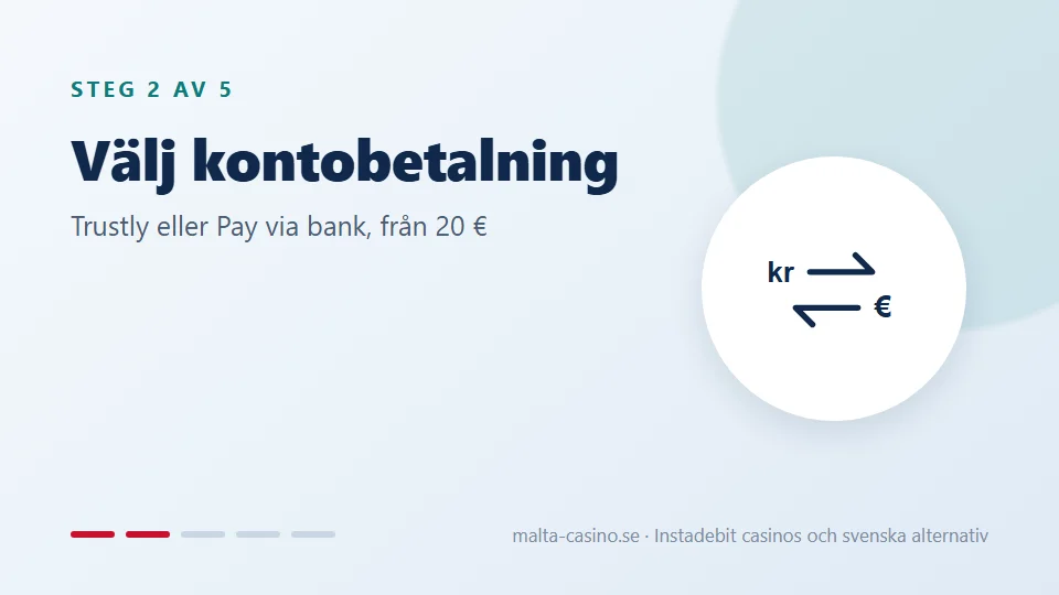 Välj Trustly eller Pay via bank