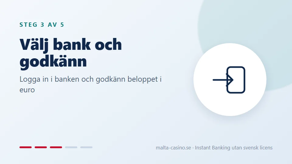 Välj bank och godkänn
