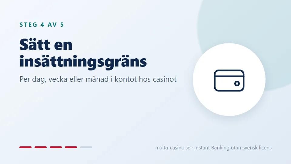 Sätt en insättningsgräns