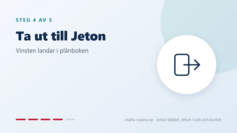 Ta ut vinsten till Jeton