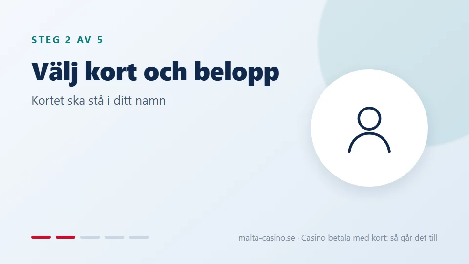 Välj kort och belopp i kassan
