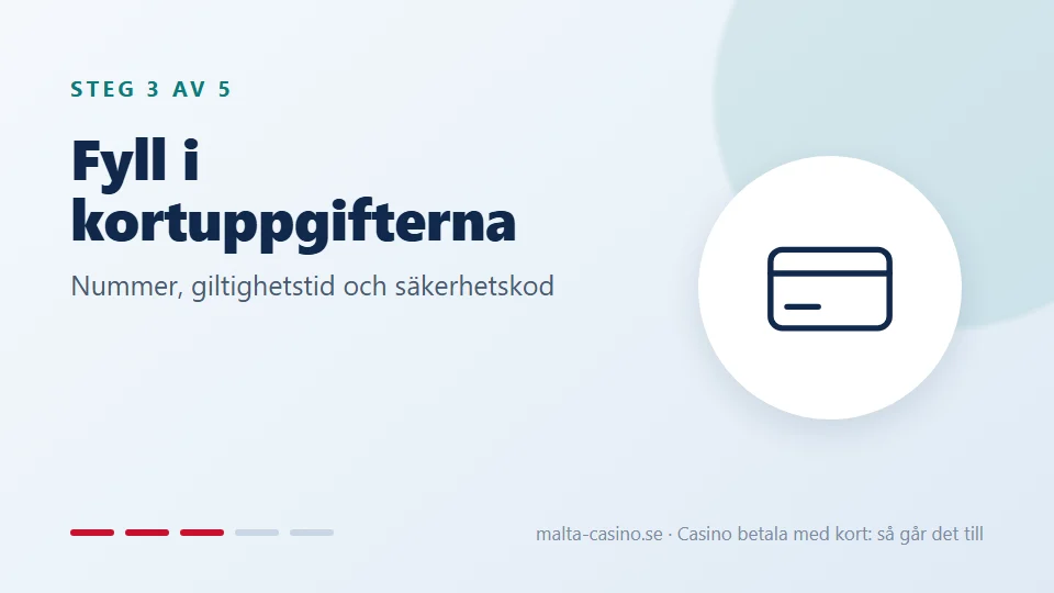 Fyll i kortuppgifterna