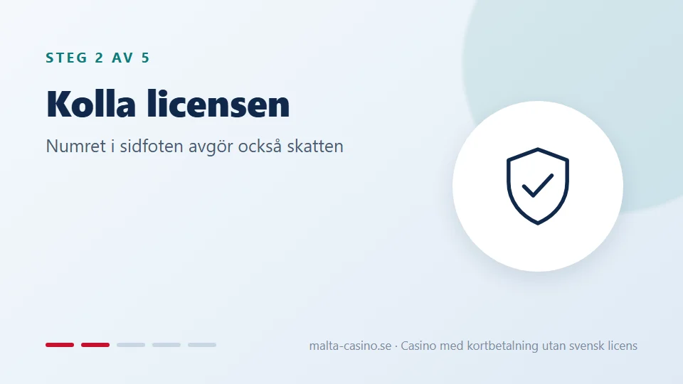 Kolla licensen