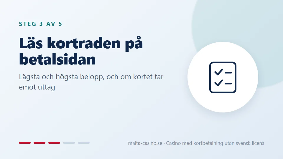 Läs kortraden på betalsidan