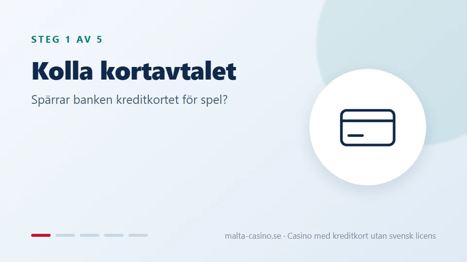 Kolla kortavtalet
