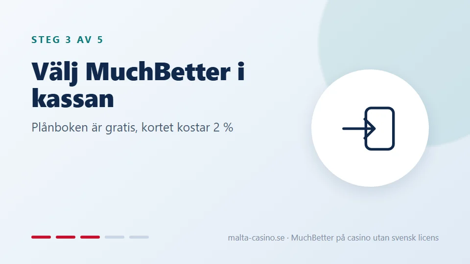 Välj MuchBetter i kassan