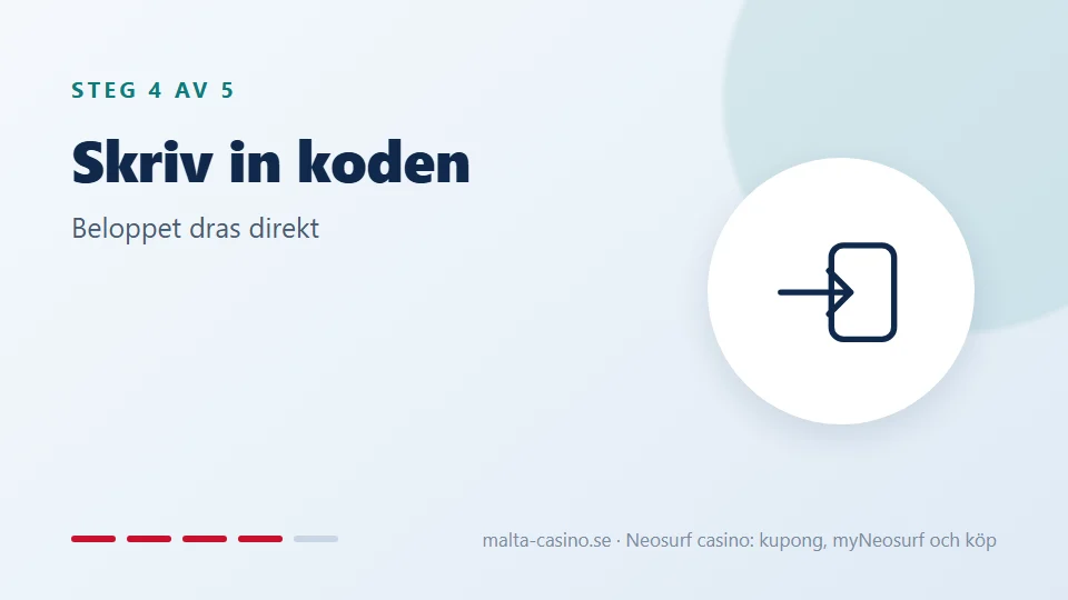 Skriv in koden