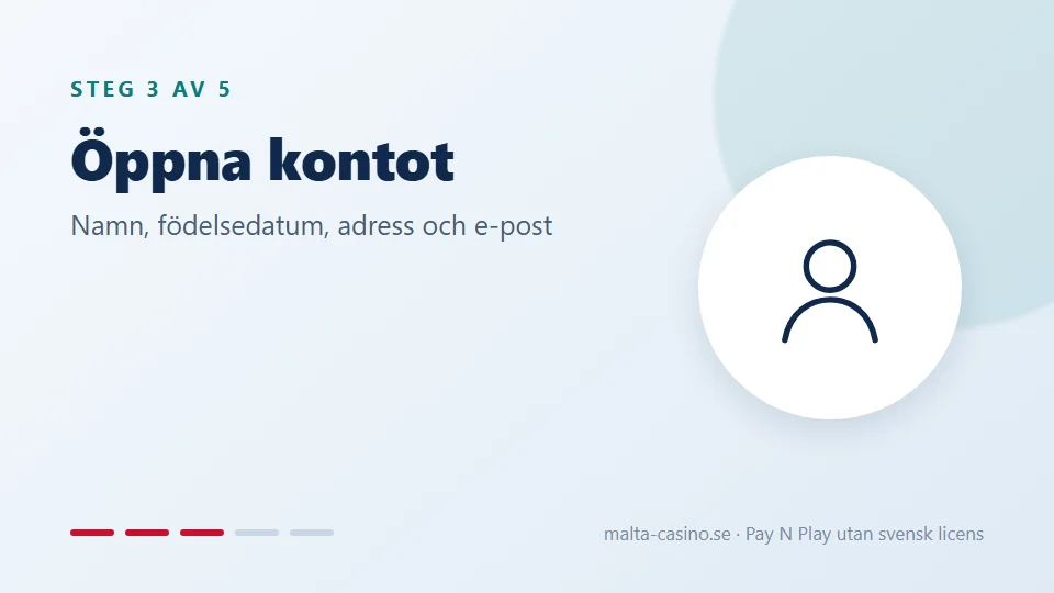 Öppna kontot med e-post