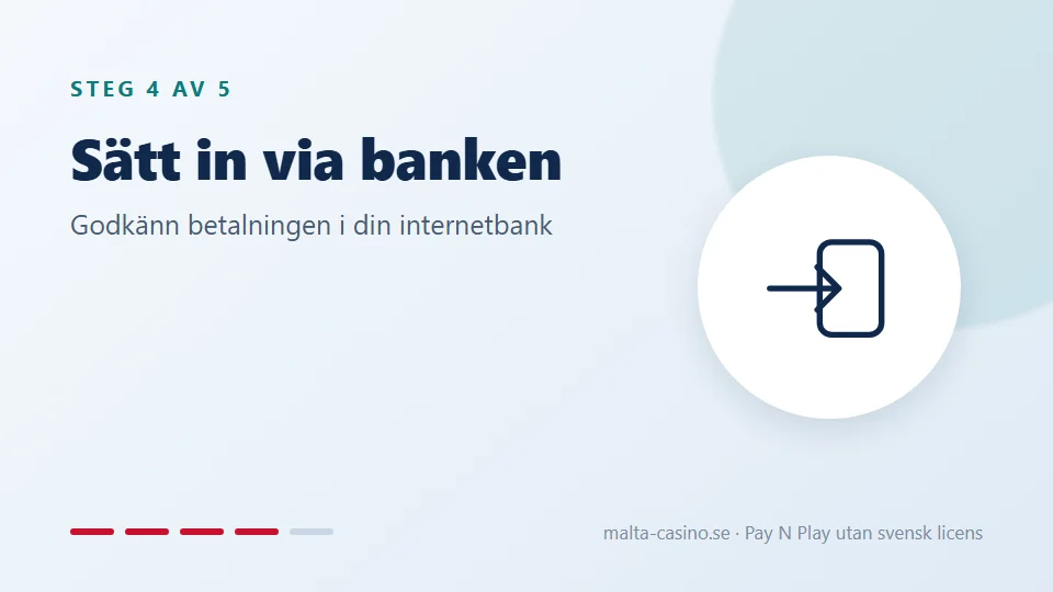 Sätt in via din bank