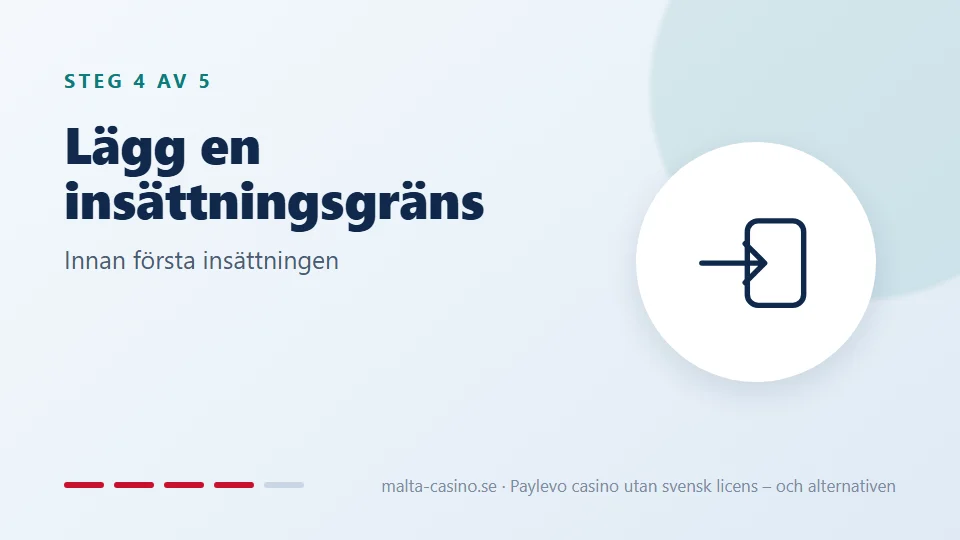 Lägg en insättningsgräns