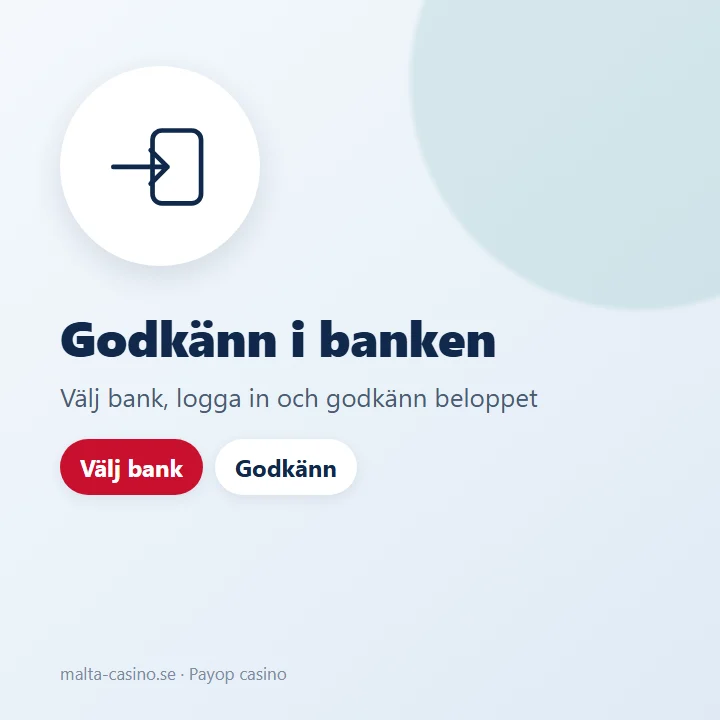 Illustration: med Pay by Bank väljer du bank och godkänner betalningen i bankens inloggning