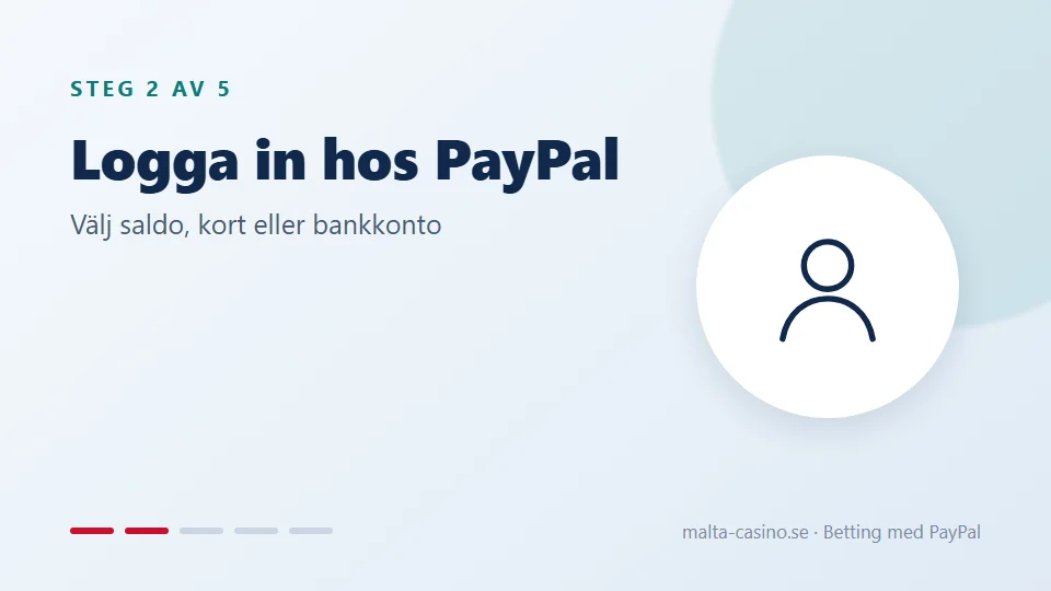 Logga in hos PayPal och välj källa
