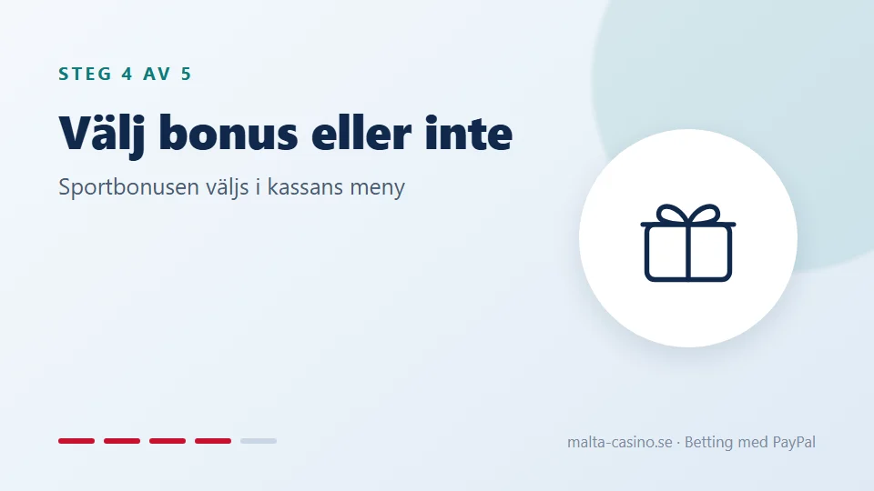 Välj sportbonus eller avstå