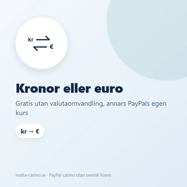 Illustration: PayPal är gratis i kronor men växlar till euro med egen kurs