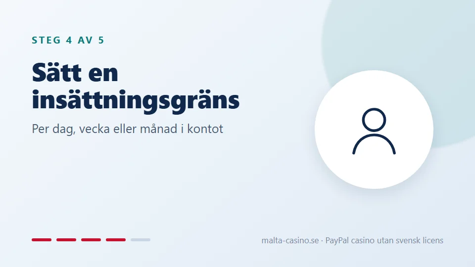 Sätt en insättningsgräns