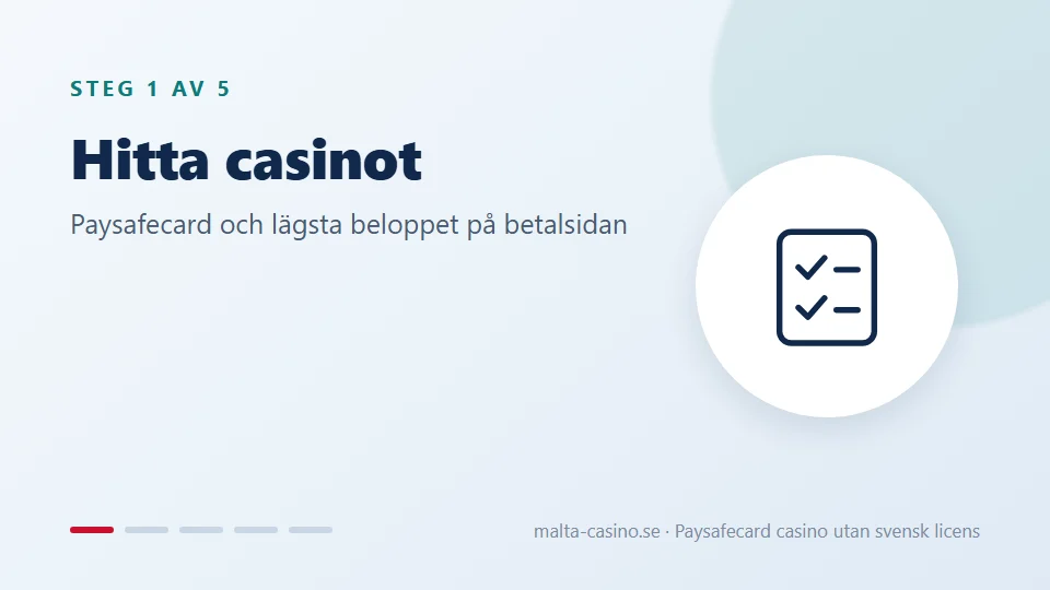 Hitta ett casino som tar Paysafecard