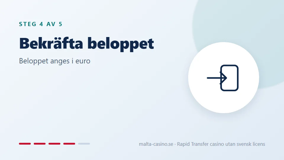 Bekräfta beloppet
