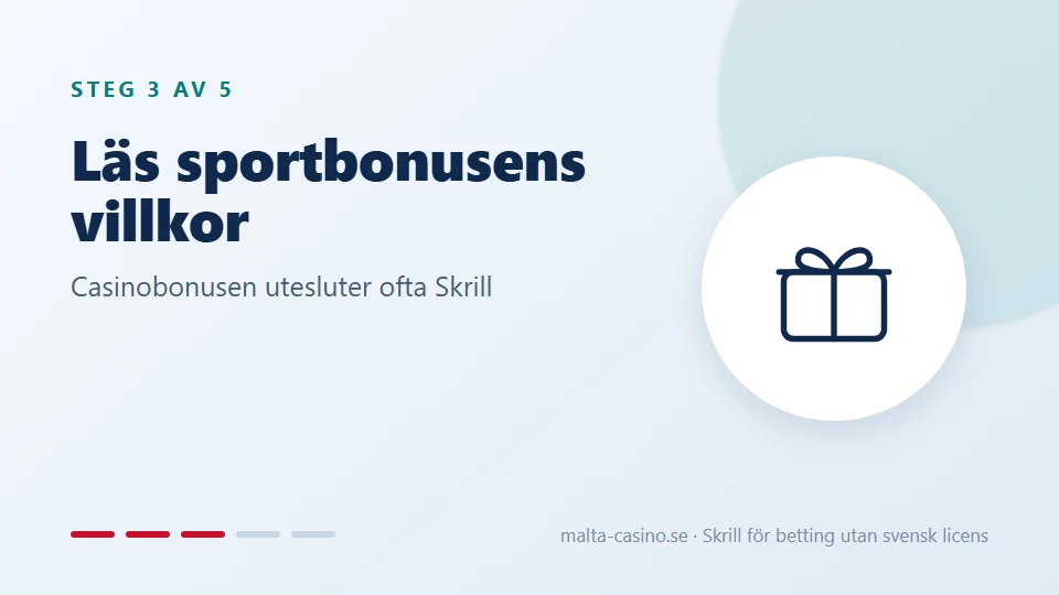 Läs sportbonusens villkor