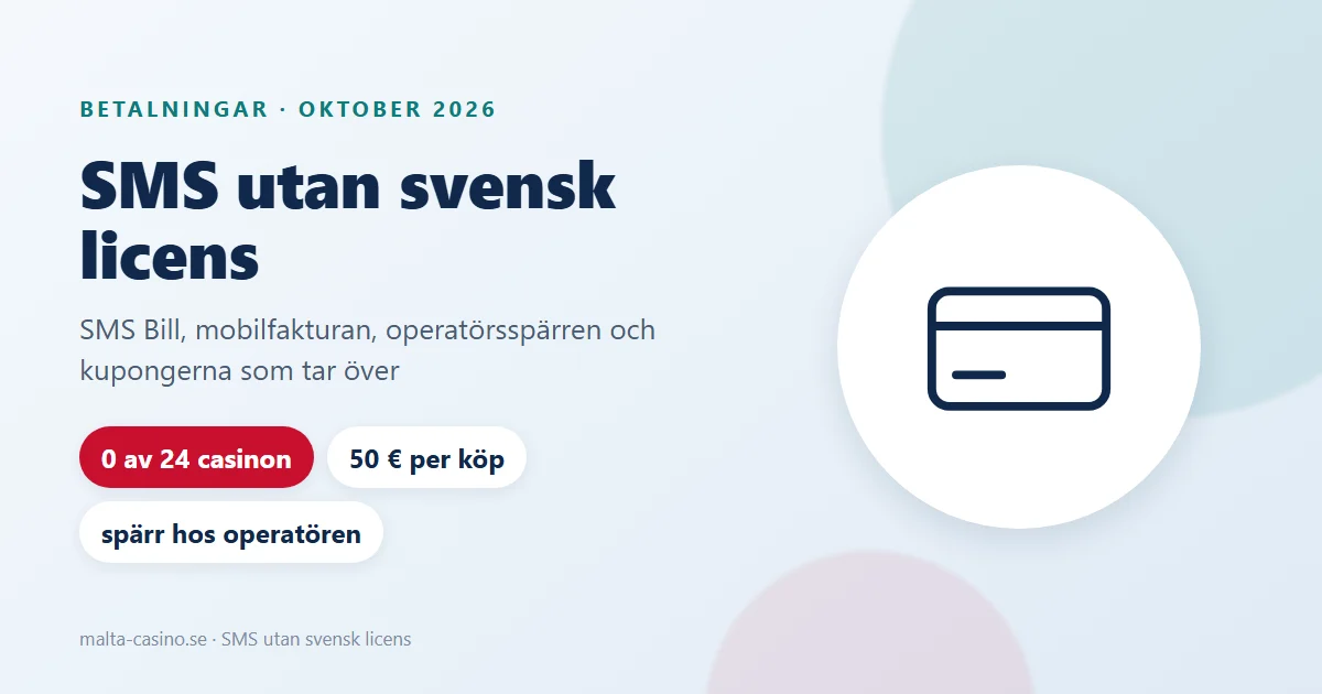 Illustration: sms utan svensk licens, betalning på mobilfakturan jämfört med kupong