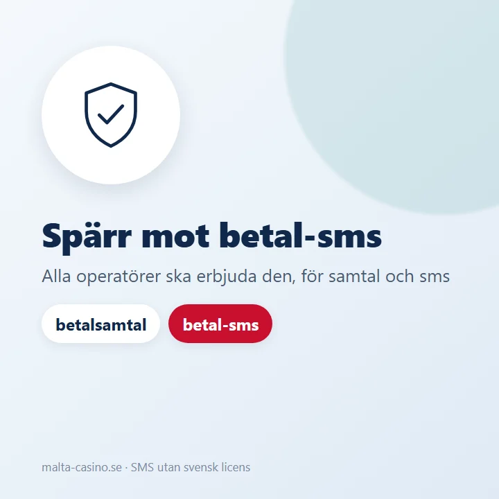 Illustration: spärr mot betaltjänster hos mobiloperatören, för betalsamtal och betal-sms