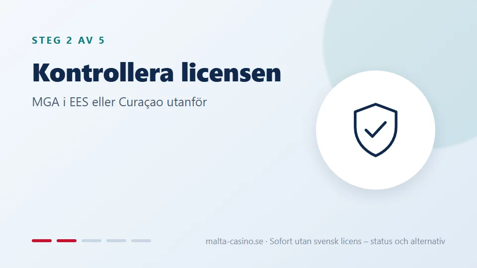 Kontrollera licensen