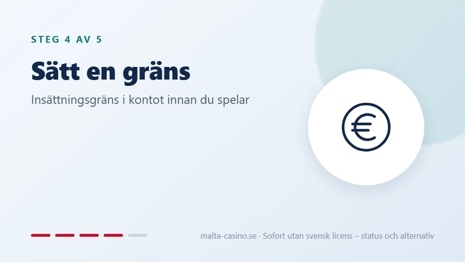 Sätt en insättningsgräns