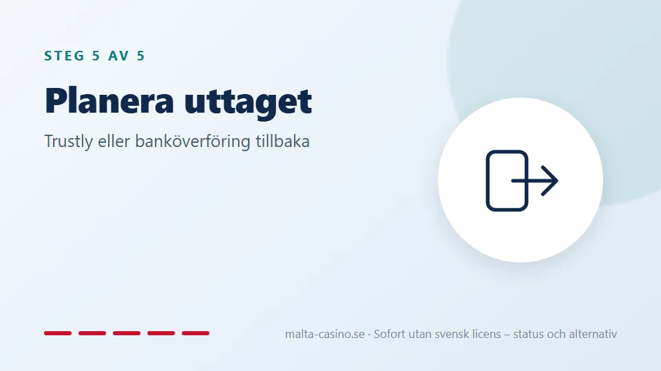 Planera uttaget
