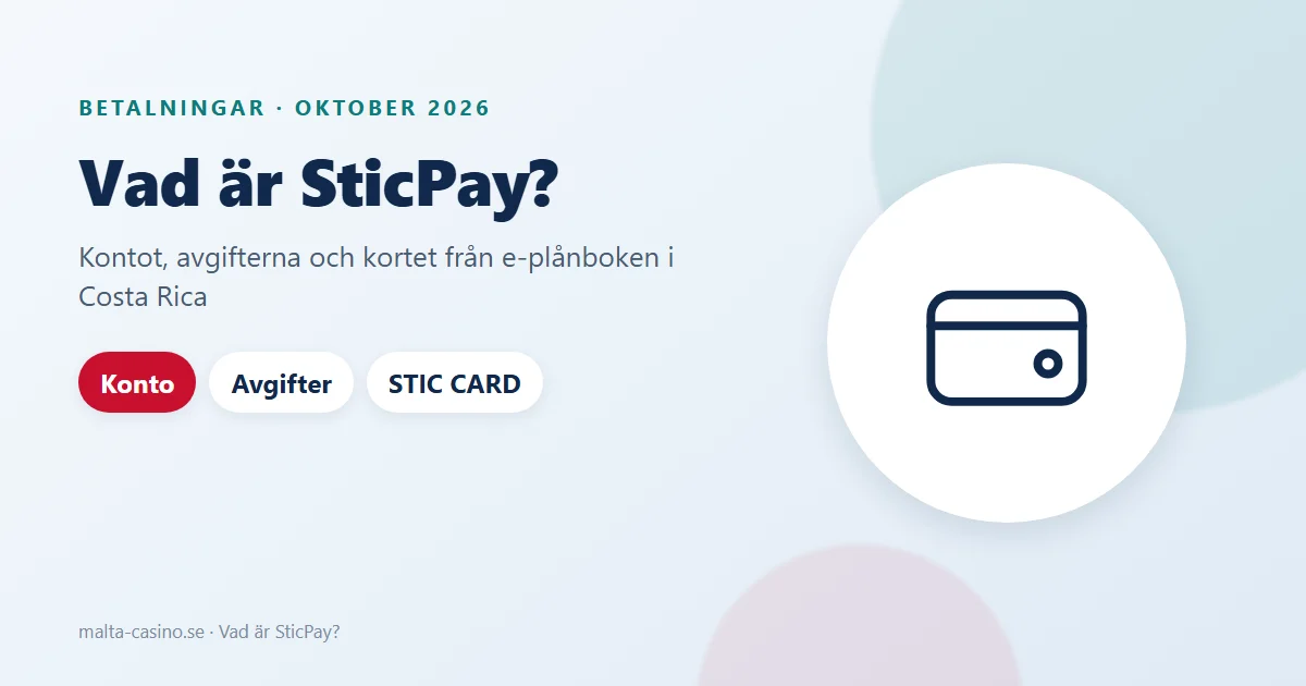 Illustration: vad är SticPay, en e-plånbok med konto, kort och saldon i flera valutor