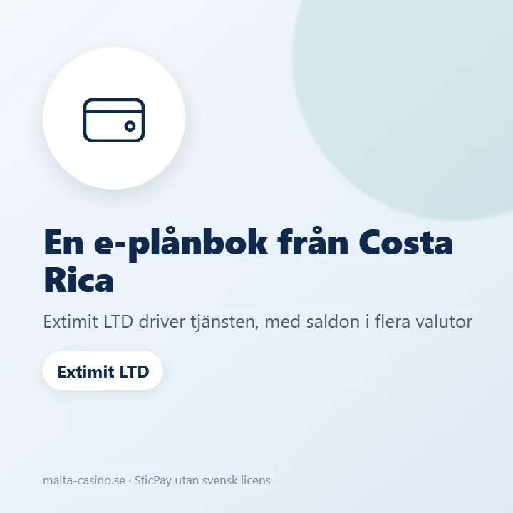 Illustration: SticPay är en e-plånbok med flera valutor, driven av ett bolag i Costa Rica