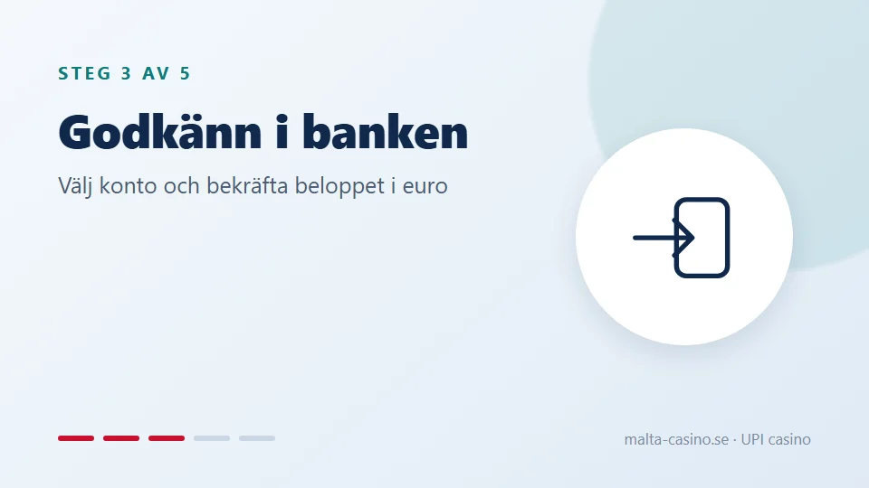 Godkänn i din bank