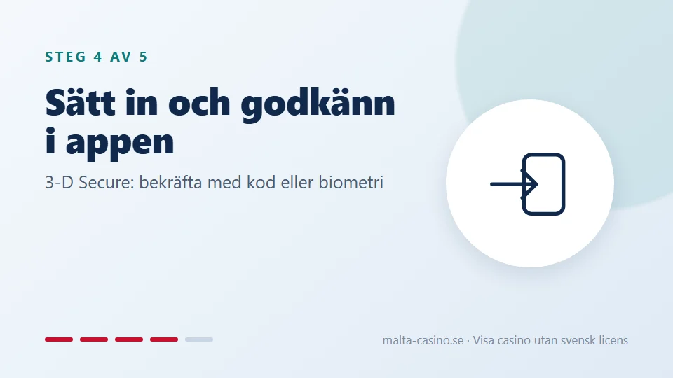 Sätt in och godkänn i appen