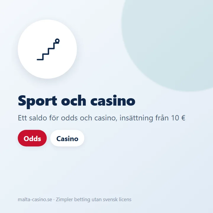 Illustration: insättning med Zimpler till ett spelkonto för sport och casino