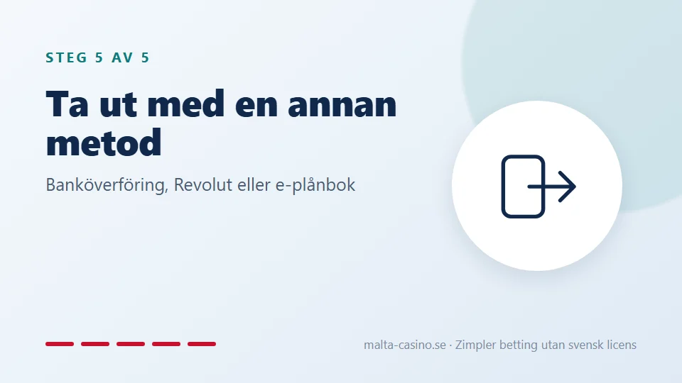 Ta ut med en annan metod