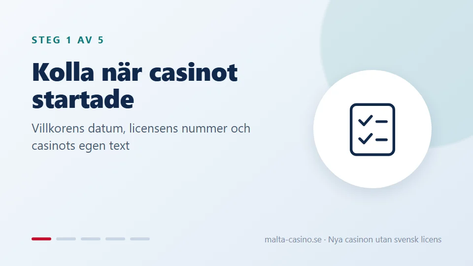 Kolla när casinot startade