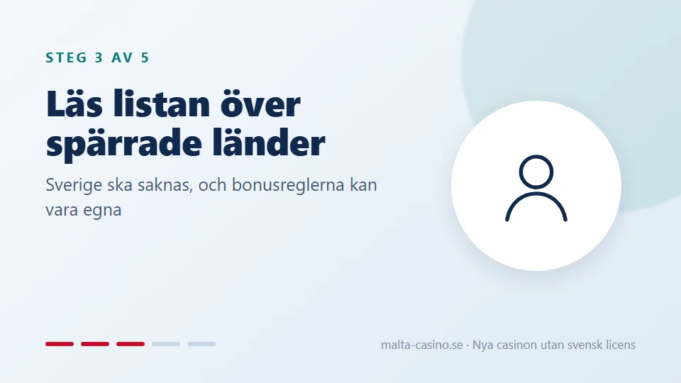 Läs listan över spärrade länder