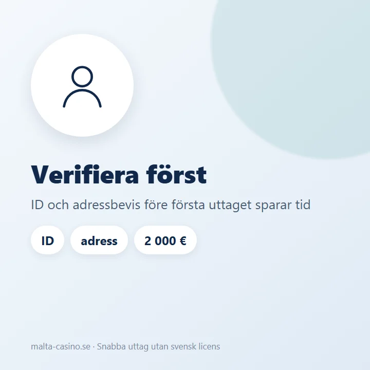 Illustration: ID och adressbevis laddas upp innan första uttaget